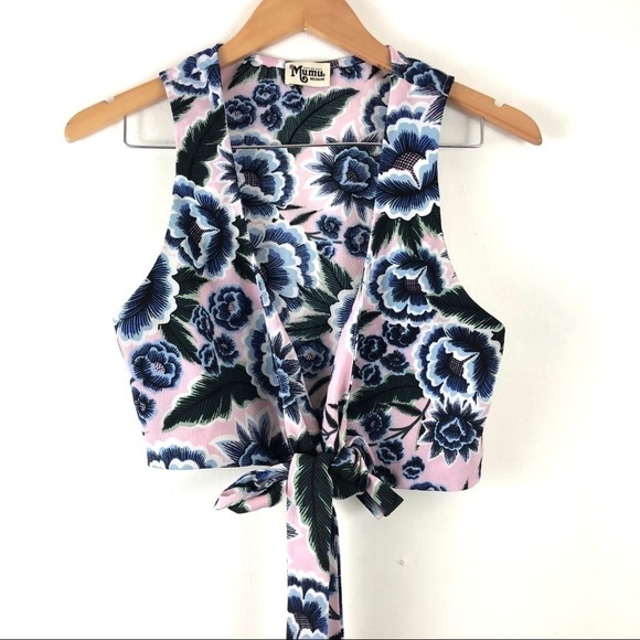 Show Me Your Mumu Conga Baja Bloom Wrap Top M - Picture 3 of 8